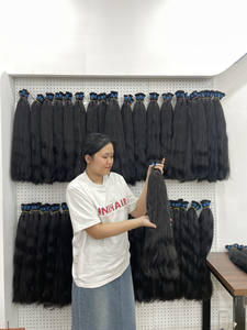 Extensions de cheveux en vrac, 100% cheveux humains vietnamiens, non traités, vierges, meilleur fournisseur, prix de gros du Vietnam - Product Image 5