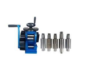 Manual <b>Metal</b> Rolling Mill Hand Operated Steel Bar <b>Roller</b> Customizable Attachment for Jewelry Tool Metalworking SUNTOOLS/STIPL - Product Image 2