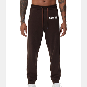 Pantalon de jogging en molleton de coton de haute qualité pour homme, logo personnalisé, OEM, ODM, respirant, séchage rapide, couleur unie, prix bas, pantalon en molleton de coton pour homme - Product Image 1