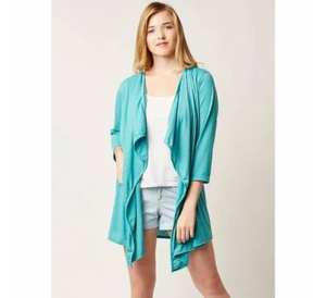 Camisetas casuales en blanco lisas de tela de bambú con cuello redondo de manga corta para mujeres y niñas en todos los tamaños para mujeres - Product Image 4