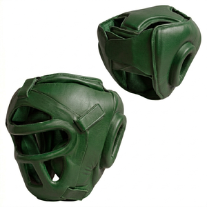 Protector de Cabeza de Boxeo de Cuero Ajustable, Transpirable, Antideslizante, con Visera Transparente, para Entrenamiento de Artes Marciales y Kick Boxing para Hombres Adultos - Product Image 6