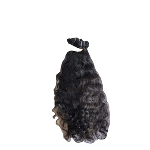 Lot de Cheveux Vierges 100% Naturels à Cuticules Intactes, Tissage Non Traité, Double Trame Faite à la Machine, Vente en Gros de Mèches Humaines Brutes (100g) - Product Image 1