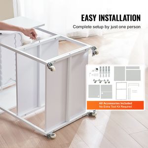Supporto mobile a 3 livelli per termopressa con design pieghevole e funzione di apertura automatica, porta rotoli in vinile - Product Image 6