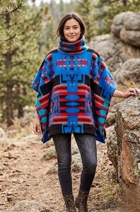 Nouveau design tendance : Pulls poncho jacquard bohème à col épais et respirant, anti-plis, pour hommes et femmes - Product Image 4