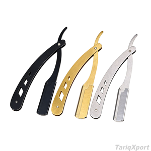 Maquinilla de Afeitar Plegable Profesional para Hombre, Mango de Madera, Cuchillas de Acero Inoxidable, Logotipo Personalizado, Herramientas de Barbería para Modelar el Cuerpo y la Cara - Product Image 5