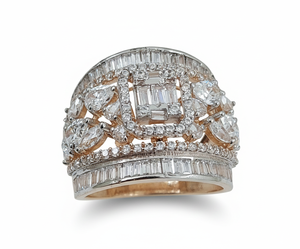 Elegant Yellow Real Gold Women <b>Ring</b> With Radiant Glossy Finish <b>Crafted</b> For Sophisticated Fashion Looks Wedding Functions Jewelry - Product Image 2