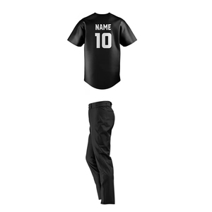 เสื้อเบสบอลแบบซับลิเมชั่นคุณภาพดีเยี่ยมสั่งทำได้ พร้อมกางเกงขายส่ง ชุดกีฬา OEM ขายส่งชุดเบสบอลผู้ชายแบบเปล่า - Product Image 2