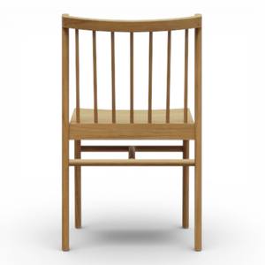 Silla de Comedor Moderna Nórdica de Madera de Teca Sólida, Silla de Cocina Minimalista con Respaldo de Espiga, Muebles Estilo Windsor para Restaurante y Hogar - Product Image 5