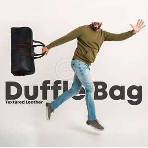Business Travel Leather Duffle <b>Bag</b> Durable Large Capacity <b>Multi</b> <b>Compartment</b> Portable Outdoor Use Luggage <b>Bag</b> - Product Image 6