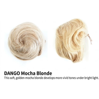 Extension de chignon synthétique fabriquée en Corée, postiche chignon désordonné pour femme