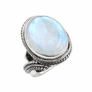 Top Quality Rainbow Moonstone <b>Statement</b> <b>Ring</b> 925 Sterling Silver Rose Gold Yellow Gold Plated Handmade Oval Gemstone Jewelry men - Product Image 1
