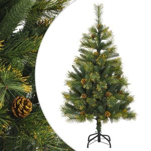 Sapin de Noël Artificiel Pliable en PVC à Charnières Vert 47,2 pouces - Product Image 1