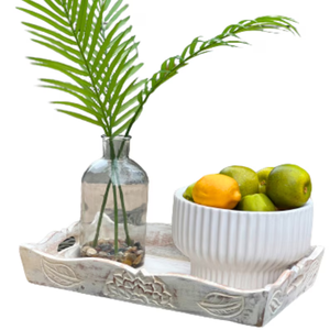 Bandeja de Almacenamiento de Desayuno de Madera de Mango Ecológica de Alta Calidad, Multifuncional, Apta para Lavavajillas, para Alimentos Dulces - Product Image 2