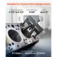 Extracteur universel de chemise de cylindre pour moteurs diesel Mack, Cummins, Cat à chemise humide, alésage 3 7/8-6 1/4, utilisé dans les machines