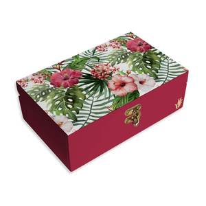 Luxurious Printed Wooden Jewelry <b>Box</b> Handmade Modern Custom Shelf <b>Box</b> Jewelry Organizer for Trendy Gifting <b>Vanity</b> & Home Decor - Product Image 6