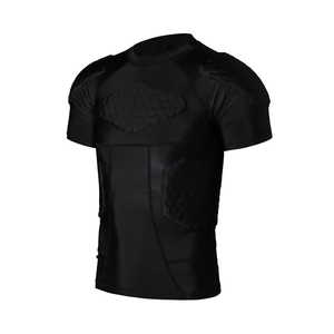 Camiseta de Compresión de Alta Calidad con Relleno Protector, Camiseta Deportiva Acolchada para Entrenamiento - Product Image 1