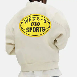 Nouvelles vestes universitaires unisexes vintage d'hiver, personnalisables, style baseball, col montant, logo frontal, double boutonnage, pour le travail - Product Image 6