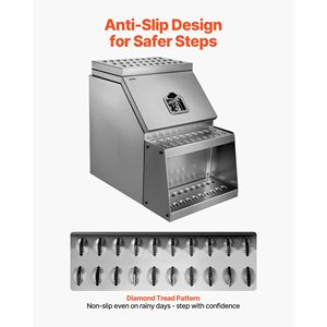 Cassetta Portautensili in Alluminio per Camion, 45,7 cm x 69,85 cm x 64,7 cm, Impermeabile, con Montaggio Laterale - Product Image 6