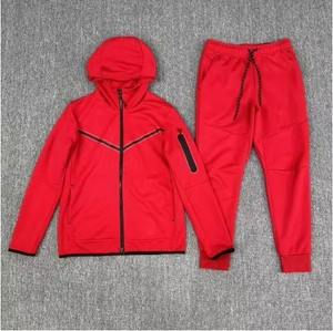 Luxury Men's Tech Fleece Tracksuit <b>Zip</b> Hoodie Jogger Set Performance Sportswear OEM Private Label Streetwear Wholesale Apparel - Product Image 5