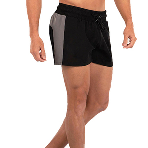 Shorts de jogging hip-hop surdimensionnés en coton/polyester de haute qualité pour hommes avec motif uni basique et logo entièrement personnalisé - Product Image 2