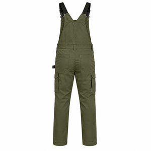 Custom Logo <b>Mens</b> Workwear Bib <b>Overall</b> Zippered Chest Pocket Cargo Leg Pockets Reinforced Knee Panels Safety Gear Bib <b>Overall</b> - Product Image 2