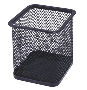 Square Pen Wire Mesh Pencil Cup Holder Desk <b>Organizer</b> for Office Supplies - Product Image 1