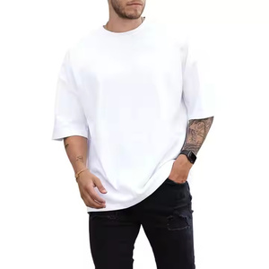 เสื้อยืดผู้ชายไซส์ใหญ่คุณภาพสูง 220 GSM  โลโก้สั่งทำได้ สไตล์สตรีทแวร์ ผ้าฝ้ายเรียบ ดีไซน์เปล่า - Product Image 3