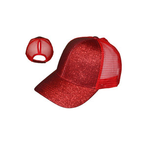 หมวกคนขับรถบรรทุกสีขาวสีชมพูผ้าตาข่ายหมวกปรับได้แบบสบาย ๆ สำหรับผู้ใหญ่สวมใส่ในฤดูใบไม้ผลิฤดูร้อน - Product Image 4