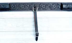Silla de Montar Occidental de Cuero Genuino de Primera Calidad |   Cinturón Ajustable Suave con Logotipo Personalizado de Alta Calidad |   Conjunto de Equipo Profesional para Montar a Caballo - Product Image 6