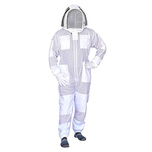 Traje de Apicultura en Tela de Algodón para Hombre y Mujer en Color Marrón con Guantes de Apicultor - Product Image 6
