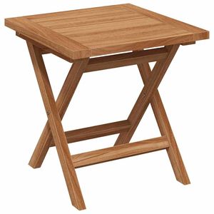 2 tumbonas plegables de madera de teca maciza marrón con cojín - Product Image 6