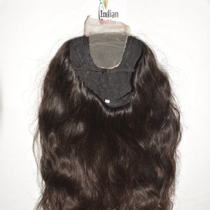 Perruque Premium en Cheveux Indiens Remy Bouclés Vierges Bruts, Faite sur Mesure, Texture Full Lace, Double Trame Faite à la Machine, 100g, Dentelle HD, Cheveux Ondulés à Clip - Product Image 6