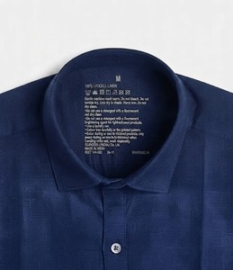 Chemise Homme Enovate à Manches Longues Couleur Unie, Tissée en Lin Respirant, Beige Clair, Détection par Aiguille de Fusion Sans Couture, Idéale pour l'Été Décontracté - Product Image 5