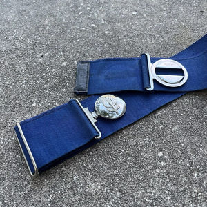 Custom Security Officers Men's Tactical Combat Waistband Stable <b>Belt</b> Quick Release Buckle Various Sizes Genuine Leather Royal - Product Image 2