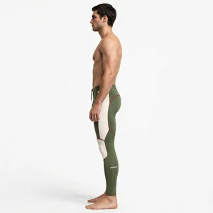 Leggings de compression longs pour hommes, couleur personnalisée, taille élastique, séchage rapide, collants de sport - Product Image 5