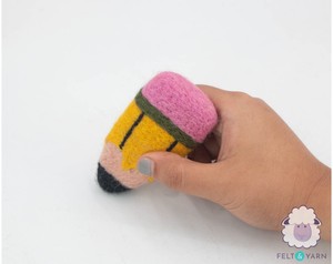 <b>Wool</b> Pencil Education Play, Back To School <b>Craft</b> For Garland: Fair Trade 100% <b>Wool</b> and Handmade - Product Image 4