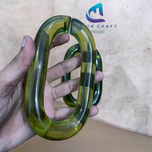 Colorful Large Transparent Epoxy Resin Chain Links Wall Hanging Decor Modern Diwali DIY Projects Angel <b>Room</b> <b>Divider</b> <b>Curtain</b> - Product Image 6