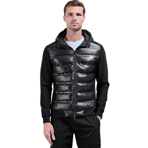<b>Mens</b> <b>Lightweight</b> Hybrid Quilted Funnel Neck <b>Jacket</b> Technical Insulated Warm Outdoor Casual <b>Jacket</b> for Winter Travel Hiking - Product Image 1
