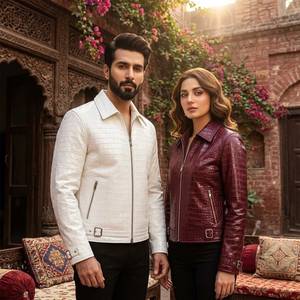 Blouson Bomber Unisexe en Cuir PU Gaufré avec Fermeture Éclair, Col Montant, Design Réversible, Respirant, Écologique, Protection Anti-UV - Product Image 1