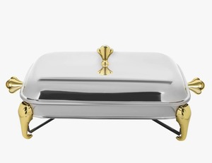 Stainless Steel 3 Quart Rectangular <b>Chafing</b> <b>Dish</b> <b>Buffet</b> <b>Set</b> Catering Food Warmer for Parties And Events At Best Price - Product Image 1