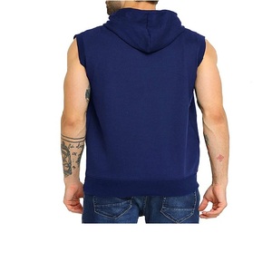 Nouvelle Arrivée Tenues de Sport Décontractées Grande Taille Automne Sweat à Capuche Sans Manches MOQ Pièces Homme - Product Image 3