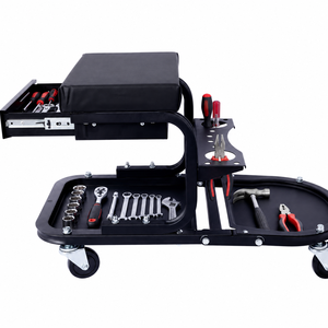 Rolling Mechanic Creeper Seat <b>with</b> Drawer & Tool Tray, Garage <b>Stool</b> <b>with</b> <b>Wheels</b> for Automotive Repair & Workshop GAPSTL006 - Product Image 1