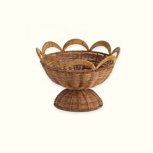 Panier à fruits en rotin tressé à la main, Décoration et rangement naturels pour la cuisine - Product Image 5