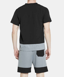 ชุดเซ็ตแฟชั่นฤดูร้อนสำหรับผู้ชาย เสื้อผ้าสองชิ้นน้ำหนักเบา สวมใส่สบาย ระบายอากาศได้ดี มีสไตล์ ทรงหลวม ใส่ได้ทุกวัน - Product Image 2