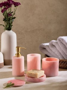 Premium Quality Star Crafts India Eco-Friendly Resin Luxury Three-Piece Customized Shape Bathroom Set <b>Epoxy</b> Resin Soap Dispenser - Product Image 4