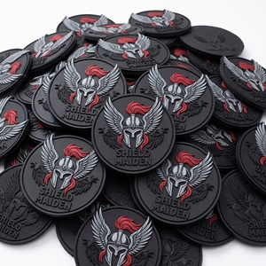 Emblema Redondo de Goma Suave con Diseño de Barco Vikingo y Dragón en PVC 3D para Gorras, Mochilas y Chaquetas, Venta al Por Mayor - Product Image 6