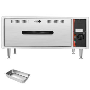 Scaldavivande Elettrico Commerciale a Cassetto Singolo in Acciaio Inossidabile 85 Standard, Armadio Scaldavivande Indipendente - Product Image 1