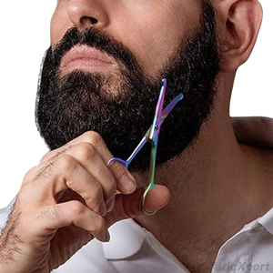 Ciseaux à sourcils professionnels en acier inoxydable, droits et tranchants, avec poignée confortable, logo personnalisé, pour salon de beauté, mini ciseaux de sécurité pour femmes - Product Image 6