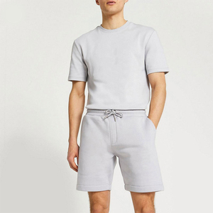 Men's T-shirt and Shorts <b>Set</b> Latest Design Fashion Wear Printing Summer T Shirt Short <b>Sets</b> Casual Solid Men T-shirt Short <b>Sets</b> - Product Image 5