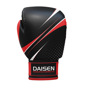 Gants d'entraînement à motif noir et rouge, construction synthétique durable, ajustement confortable avec support de poignet réglable pour l'entraînement en salle de sport - Product Image 3